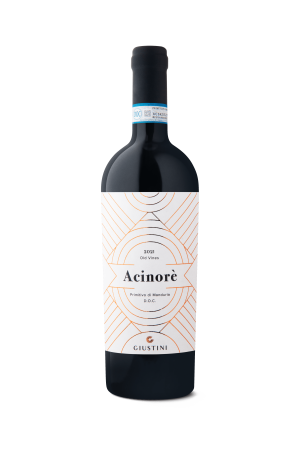 Fles Acinorè Primitivo di Manduria DOC van Tenuta Giustini