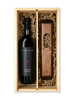 Geschenk Punto Rosso (incl. wijnkist en wijnhouder)