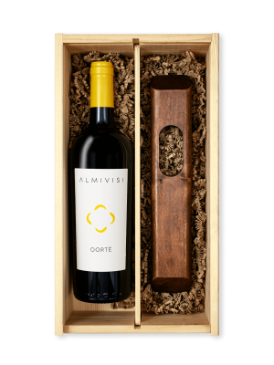 Geschenk witte Qortè (incl. wijnkist en wijnhouder)