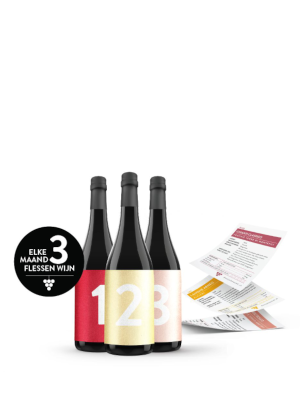 Wijnabonnement cadeau | 3 maanden | 3 fles