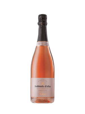 Fles Nebbiolo d'Alba Spumante Brut Rosé van Tenuta Baràc, metodo classico